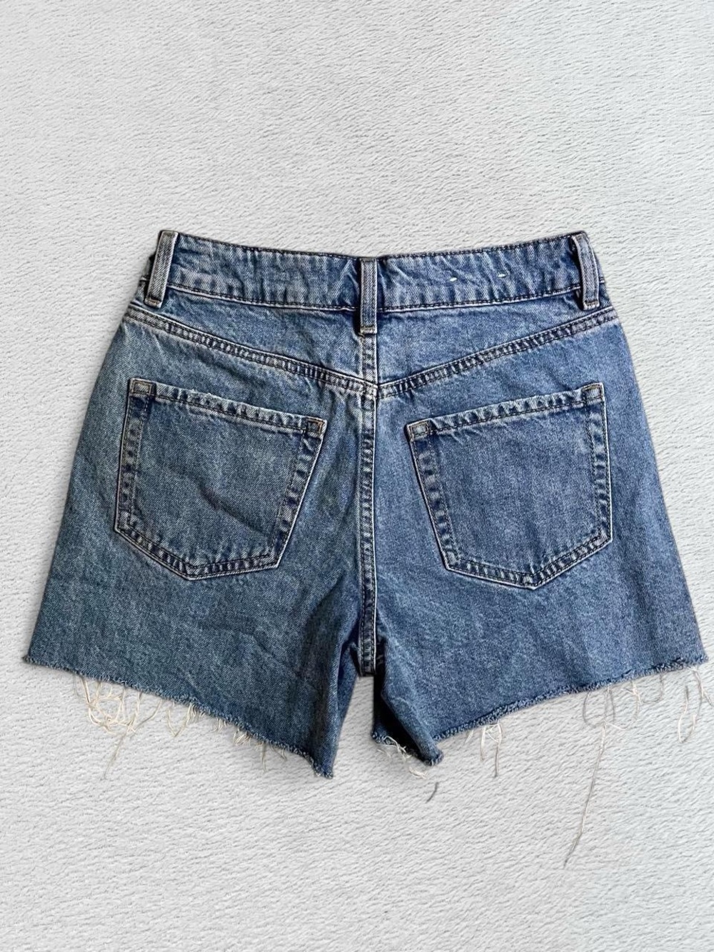 Garage Denim Vintage Cut-Off Raw Fray Hem High Rise Jean Jort Shorts, 00/23
